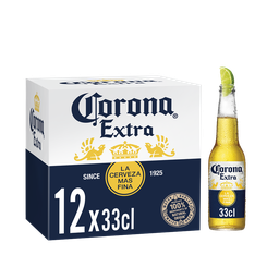 CORONA Cerveja loura ligeira Extra 12 x 33 cl