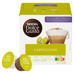 DOLCE GUSTO NESCAFE Cápsulas de café Cappuccino 349 g