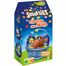 SMARTIES Chasse aux oeufs aux bonbons chocolatés 7 œufs 122 g
