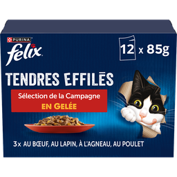 FELIX Tiernos Filetes en Gelatina Selección de Campo 12 x 85 g