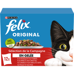 FELIX Repas émincés original selección de la campaña en gelée 12 x 85 g