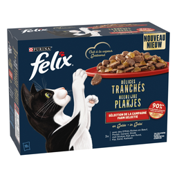 FELIX Comida Delicias en Gelatina para Gato Adulto 12 x 80 g