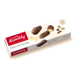 KAMBLY Biscuits fin la pistache et au chocolat aromatisé 12 biscuits 90 g
