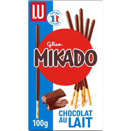MIKADO Bizcochos bastoncitos cubiertos de chocolate con leche 100 g