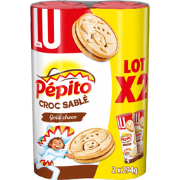 PEPITO Biscuits fourrés au chocolat Croc Sablé LU