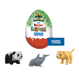 Kinder Surprise Maxi Natoons Œuf Au Chocolat Au Lait Avec Figurine Animal 1 Pièce 100G