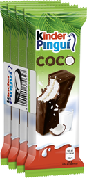 KINDER Génoise fourré lait et noix de coco