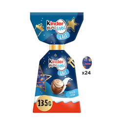 KINDER Mini Eggs petits œufs au chocolat au lait 24 œufs 135g