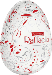 RAFFAELLO Œuf au chocolat blanc noix de coco et amandes 100 g