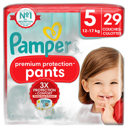 Pampers Premium Protection Couches Culottes Taille 5 (12-17Kg) 29 Couches