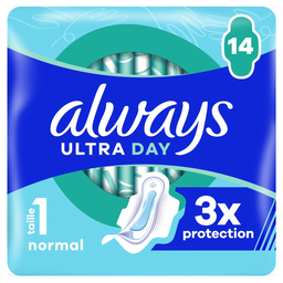 ALWAYS Compresas Ultra Day Normal con Alas 14 unidades