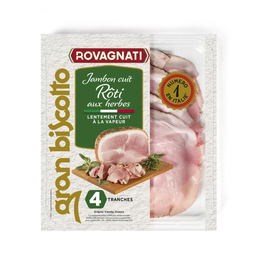 ROVAGNATI Roasted Herb Cooked Ham, 4-slice pack
