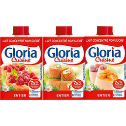 GLORIA Leche Concentrada Sin Azúcar 3 x 20 cl