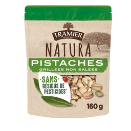 TRAMIER Pistácios torrados sem sal Natura 160 g