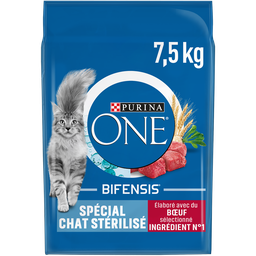 Purina One Bifensis Croquettes Au Boeuf Pour Chat Stérilisé 7.5Kg