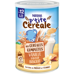 NATURNES Cereales para bebé Cereales integrales Vainilla sabor galleta 415 g