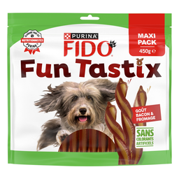 FIDO Friandises Pour Chien Adulte Bacon Fromage Fun Tastix