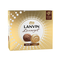 LANVIN L'escargot au chocolat noir et au lait praliné 22 bonbons 362 g