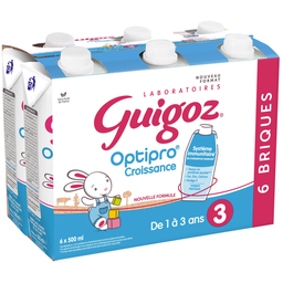 Guigoz Optipro Lait De Croissance 3 De 1 À 3Ans 6X500Ml