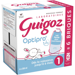 Guigoz Optipro Briques De Lait Liquide 1 Er Âge Dès La Naissance 6X230Ml