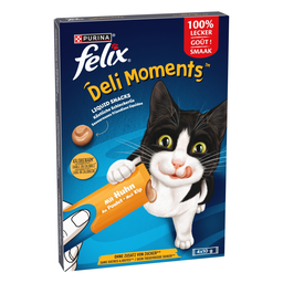 FELIX Purina Déli moments Friandise liquide au poulet pour chat adulte les 10 g