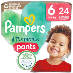 Pampers Harmonie Couches Culottes Taille 6 (+15Kg) 24 Couches