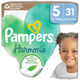 Pampers Harmonie Couches Taille 5 (11-16Kg) 31 Couches