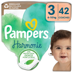 Pampers Harmonie Couches Taille 3 (6-10Kg) 42 Couches