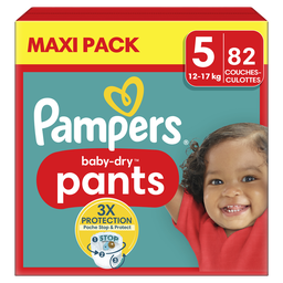 Pampers Baby-Dry Pants Couches Culottes Taille 5 (12-17Kg) 82 Couches