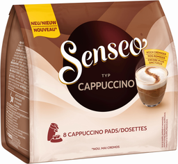SENSEO Dosettes de café Cappuccino onctueux compatibles 8 dosettes 92 g