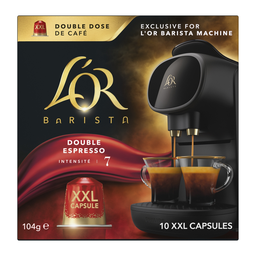 L'OR Cápsulas de café double splendente intensidade 7, 10 cápsulas 104 g