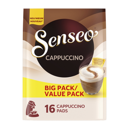 SENSEO Dosettes de café Cappuccino plus onctueux compatibles 16 dosettes 184 g