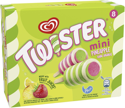 MIKO Glaces Bâtonnets Mini Ananas Twister
