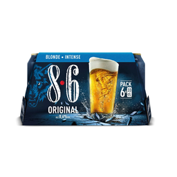 8.6 Cerveza rubia Original 6 x 33 cl