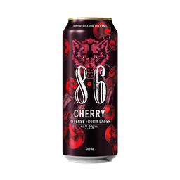 8.6 Cerveza Cherry Intense Fruity Lager 0,5 L