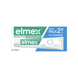 ELMEX Pasta de Dientes Sensitive Limpieza Fresca 2 x 75 ml