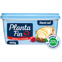 PLANTA FIN Margarina semisalada sin aceite de palma 100% vegetal 450 g