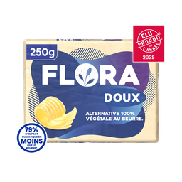 FLORA Matière grasse végétale doux tartiner et cuire 79%mg 250 g