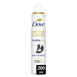 Dove Advanced Care Déodorant Spray Invisible Dry Anti-Transpirant 72H 200Ml