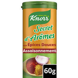 Knorr Assaisonnement Épices Douces Paprika Curry Ail Secrets D'Arômes 60G