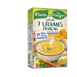 KNORR & LA POTAGERE Soupe Velouté Carotte, Pomme de Terre, Potiron 1 L