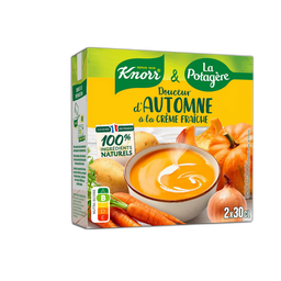 KNORR & LA POTAGERE Soupe douceur d'automne à la crème fraîche 2x30cl
