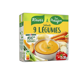 Knorr Soupe Veloutée 9 Légumes 2 Personnes 2X30Cl