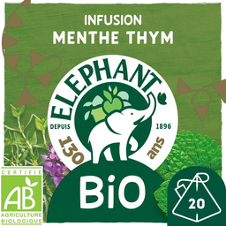 ELEPHANT Organic Mint and Thyme Infusion 20 bags 26 g