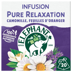 ELEPHANT Pure Relaxation Infusion Chamomile, Orange Leaves and Lavender 25 bags