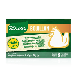 Knorr Bouillon De Poule Halal 8 Tablettes 72G