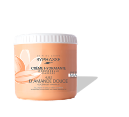 Byphasse Crème Hydratante Corporelle Caresse Huile D'Amande Douce Tous Types De Peaux 500Ml