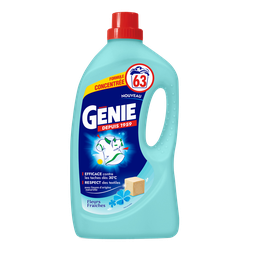 GENIE Lessive liquide fleurs fraîches 63 lavages 2,52l