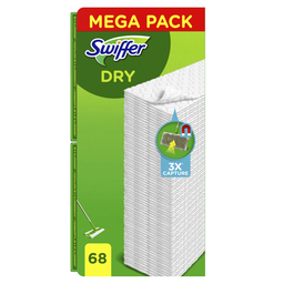 SWIFFER Dry Duster Sweeper Refills, 68 wipes box