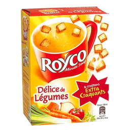 ROYCO soupe déshydratée légumes croûtons: les 3 sachets de 20cl